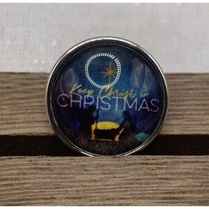 Keep Christ in Christmas Snap Button Charm - 18mm/20mm